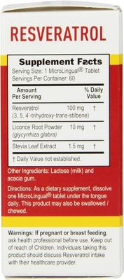 Superior Source Resveratrol 100 mg - Dietary Supplement for Healthy Aging - Supports Brain & Heart Health - Non-GMO & Gluten-Free - 60 MicroLingual Instant-Dissolve Tablets