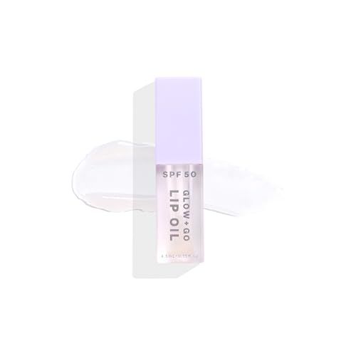 SPF50 Glow &amp; Go Lip Oil: Lip Oil with SPF, Moisturizes and Protects Lips, 4.5ml in Coconut