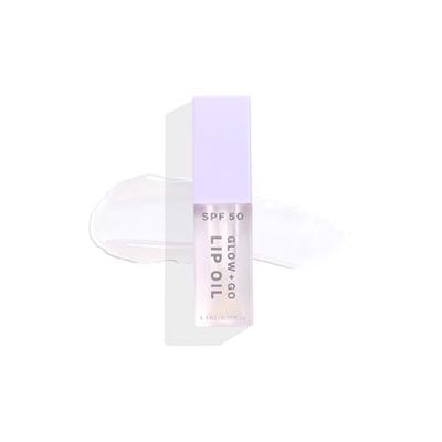 SPF50 Glow &amp; Go Lip Oil: Lip Oil with SPF, Moisturizes and Protects Lips, 4.5ml in Coconut