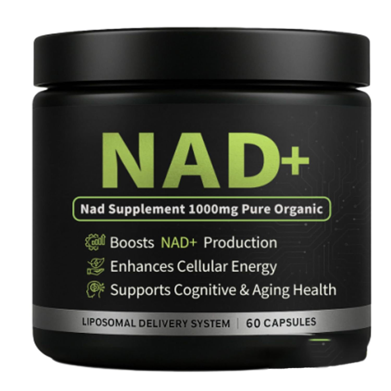 NAD Supplement, NAD Supplement 1000mg Pure Organic with Nicotinamide Riboside