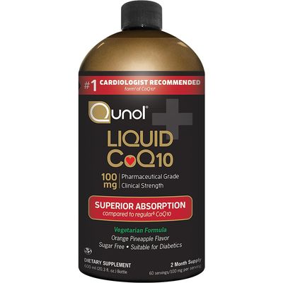 Qunol Liquid CoQ10 100mg, Superior Absorption Natural Supplement Form of Coenzyme Q10, Antioxidant for Heart Health, Orange Pineapple Flavored, 60 servings, 20.3 oz Bottle
