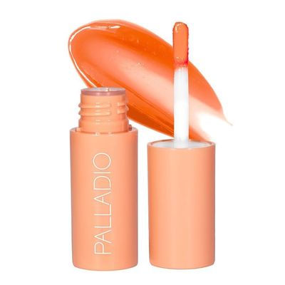 Palladio Jelly Tint, Liquid Stain for Cheeks &amp; Lips, Vivid Color Lip Stain, Lightweight Non-Sticky and Transfer-proof, Natural Finish Makeup, Mango Tango