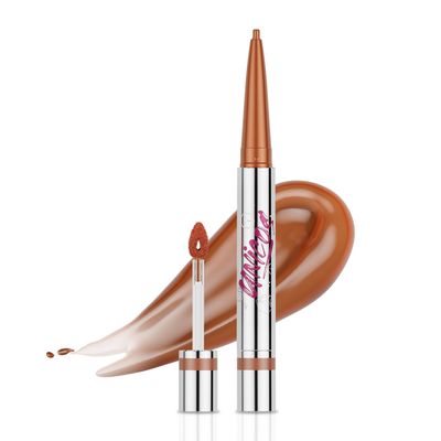 Unicos Dual-Side Lip Plumper Gloss, Fruit Flavored, Moisturizing, Non-Sticky, Vegan, Cruelty-Free, 0.09 oz (Vanilla Milk Tea, Regular), Valentine&#39;s Day, Gifts for Her