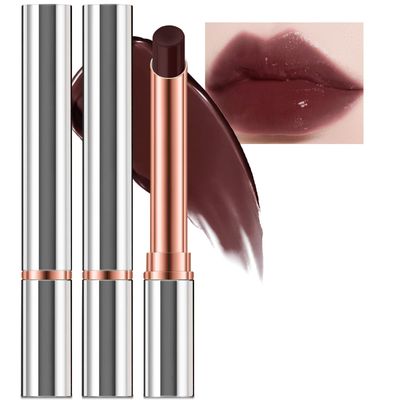 2PCS Almost Lipstick Tinted Lip Balm, Hydrating Black Lipstick Honey Natural Glossy Sheer Lip Balm, Moisturizing Black Candy Lipstick Makeup Lip Care Balm for Repairing Dry LipsSET A