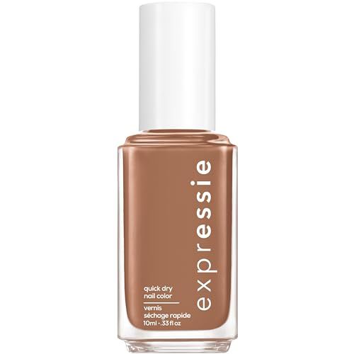 essie Expressie Nail Polish, Quick-Dry Brown Nail Polish, Power Moves, Vegan, Never Skip A Beat, 0.33 fl oz