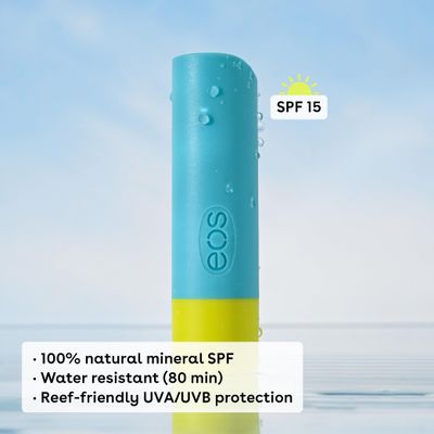 eos Natural SPF 15 Lip Balm- Pineapple Coconut, Daily Protection, Water Resistant, Resistant eos Lip Balm, 0.14 oz