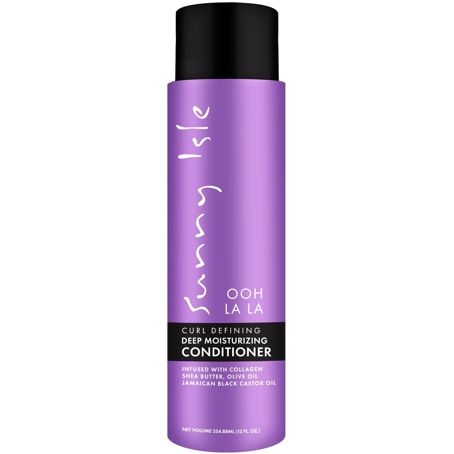 Sunny Isle Ooh La La Curl Defining Deep Moisturizing Conditioner 12oz | Infused with Collagen, Shea Butter, Olive Oil and Jamaican Black Castor Oil | Intense Hydration, Hair Repair