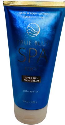 Bath &amp; Body Works Body True Blue Spa Smoothing Super Rich Foot Cream 8 Ounces