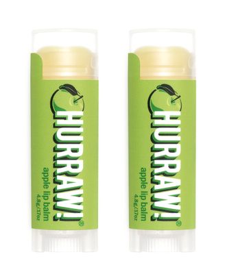 Hurraw! Apple Lip Balm, 2 Pack: Organic, Certified Vegan, Cruelty and Gluten Free. Non-GMO, 100 Natural Ingredients. Bee, Shea, Soy and Palm Free. Made in USA