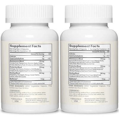 Daily Fruit and Veggies Supplement for Adults - Super Fruits and Vegetables Supplement with 37 Different Super Foods for Overall Health Wellness and Immune Support - Non-GMO and Vegan (30 Servings)