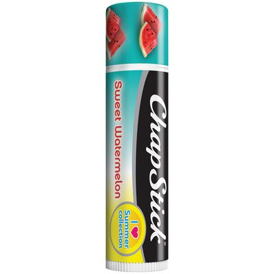 ChapStick Lip Balm, Sweet Watermelon - Juicy &amp; Fruity Moisturizer for Dry Lips, 0.15 Oz