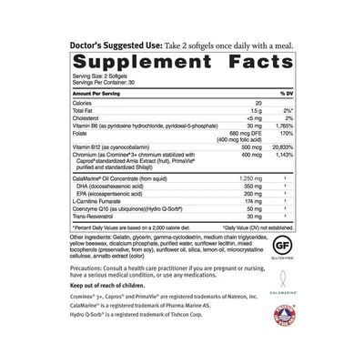 Dr. Sinatra Omega Q Plus Resveratrol - Omega-3 Supplement with CoQ10 and Resveratrol - Promotes Comprehensive Heart and Whole Body Health to Help You Age Well (60 softgels)