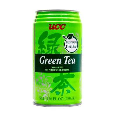 UCC Japanese Green Tea Drink, 11.1-Ounce Cans, Pack of 24, No Sugar, No Artificial Flavors or Coloring, Refreshing Canned Beverage, Authentic Taste, Perfect Healthy Drink