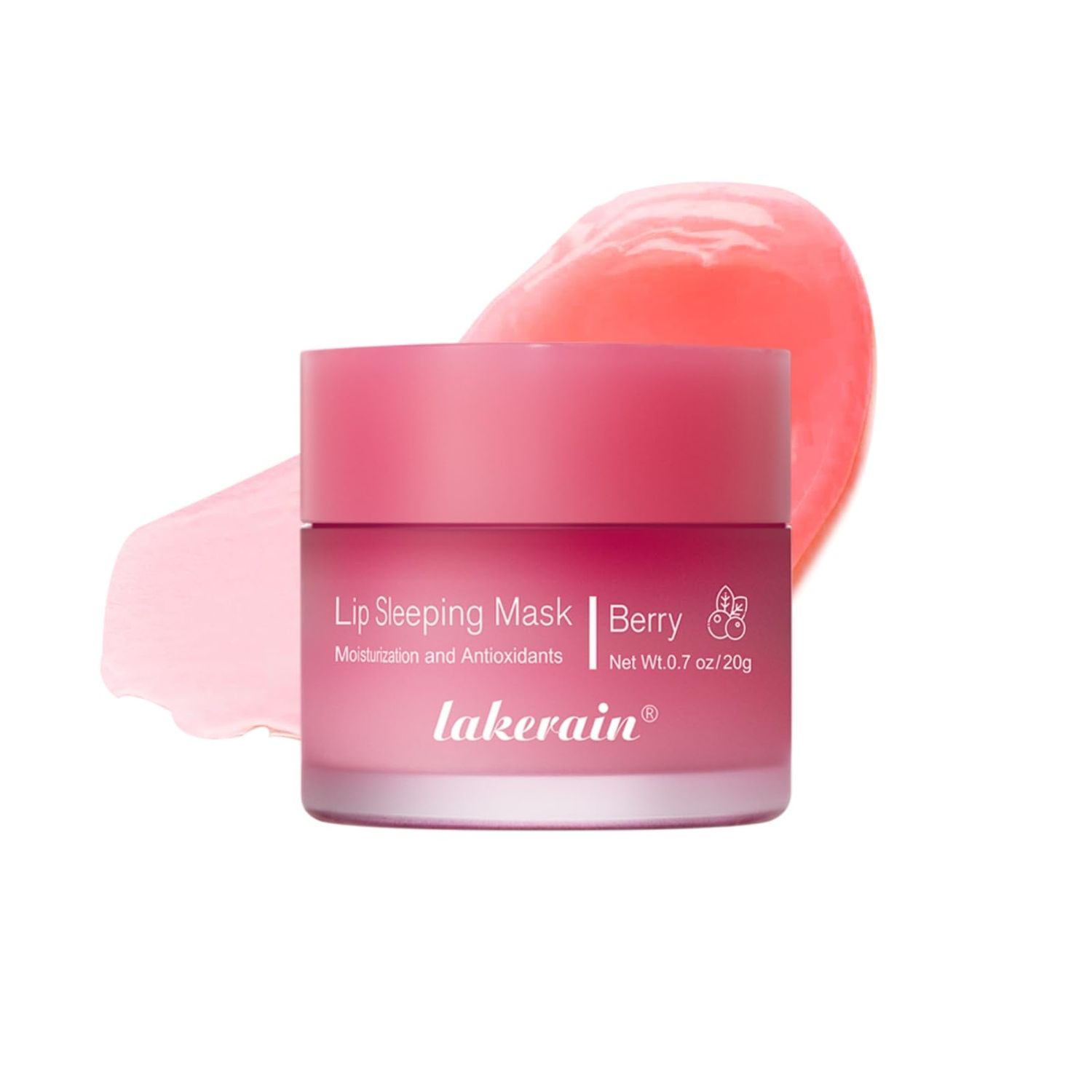 ZAMANIYA Lip Sleeping Mask,Moisturizing Lip Mask with Vitamin C,Day &amp; Night Repair Lip Balm Improves Dry Lips,Nourishes and Moisturizes,Lightens Lip Lines and Brightens Lip Color 0.7oz(02-Berry)