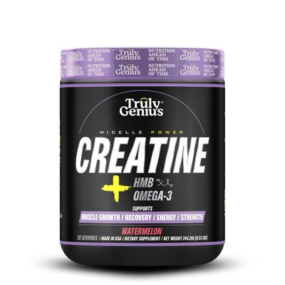 Creatine Monohydrate Powder - Omega 3, HMB, Watermelon Flavor - High Absorption for Men &amp; Women - Supports Energy &amp; Muscle Repair - Founded by James Rodriguez - 30 Servings.