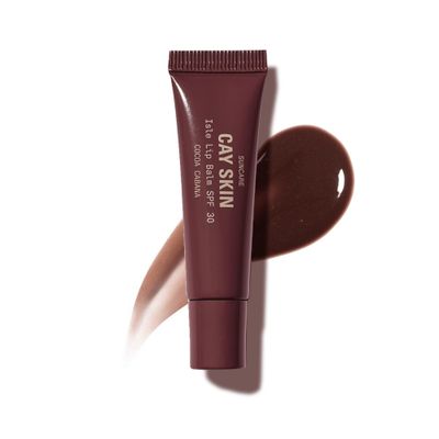 Cay Skin Isle Lip Balm SPF 30 - High Shine, Hydrating Sheer Lip Gloss in Vanilla Brown Sugar Flavor - Formulated with Natural Ingredients for All Skin Tones - Cocoa Cabana