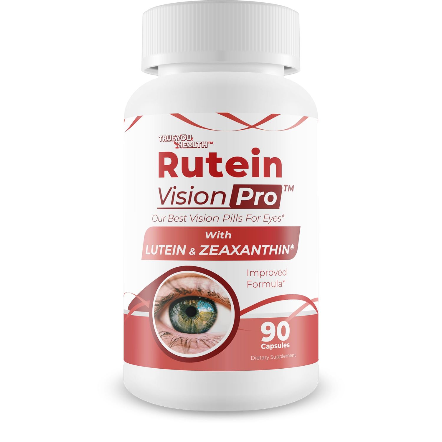 Rutein Vision Pro - Our Best Vision Pills For Eyes - Vitamin A Vision Capsules - Vision Improvement Pills - Eyesight Improvement Supplements - Rutein Supplement For Eyes - Rutein Eyebright Alternative