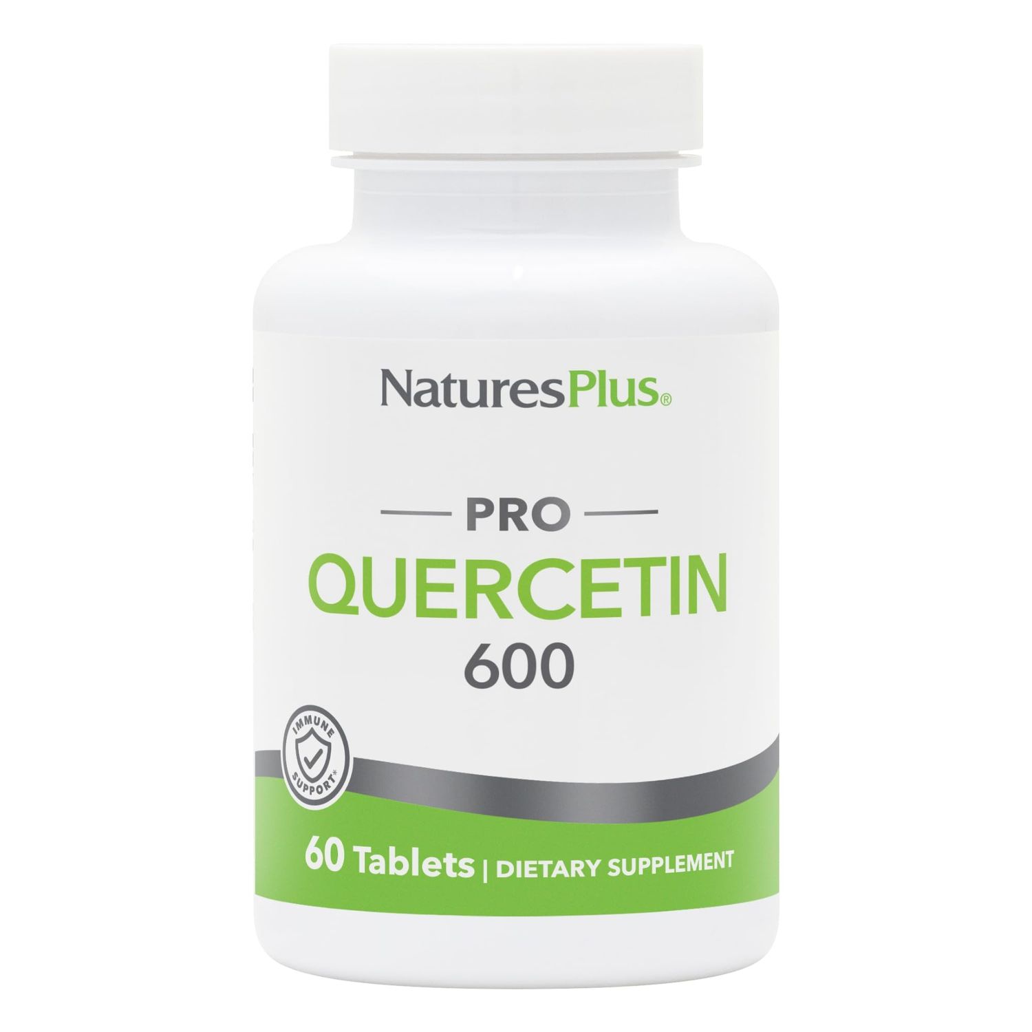 Natures Plus PRO Quercetin 600 mg - 60 Tablets - Non-GMO, Vegan &amp; Gluten Free - 60 Servings
