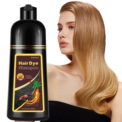 Onilyua Natural Blonde Brown 3-IN-1 Golden Hair Dye Shampoo 500ml, Colors in 10-15 Mins, 100 Coverage for All Hair Types (Blonde Brown)