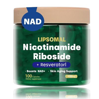 NAD Supplement- NAD Nicotinamide Riboside Resveratrol- High Purity NAD Supplement for Anti-Aging, Energy, Focus - for Women &amp; Men 100 Capsules (1PCS)