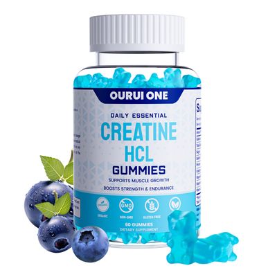 ourui one Creatine HCL Gummies 2000mg- Fast Absorbing Creatine HCL for Strength &amp; Recovery - Easy-to-Take, Great-Tasting Creatine Gummies for Athletes &amp; Fitness Enthusiasts More Gentle on Stomach