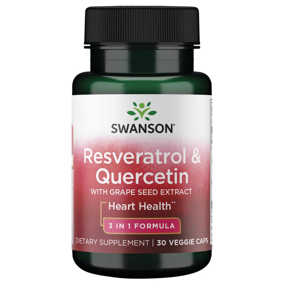 Swanson Resveratrol &amp; Quercetin 30 Veg Capsules