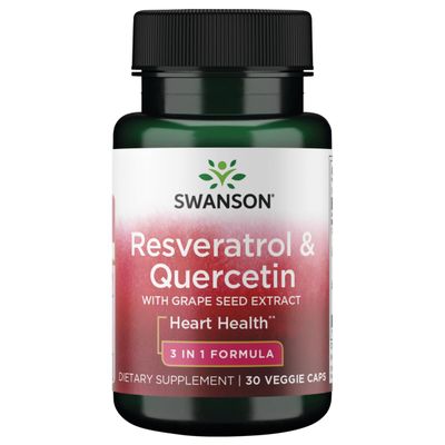 Swanson Resveratrol &amp; Quercetin 30 Veg Capsules