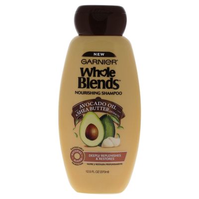 Garnier Whole Blends Nourishing Shampoo with Avocado Oil &amp; Shea Butter Extracts, 12.5 Fluid Ounce