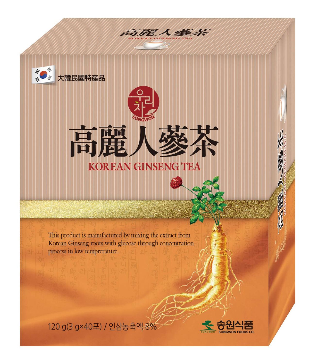 LENITH Songwon Korean Ginseng Tea 120g 40T Bags