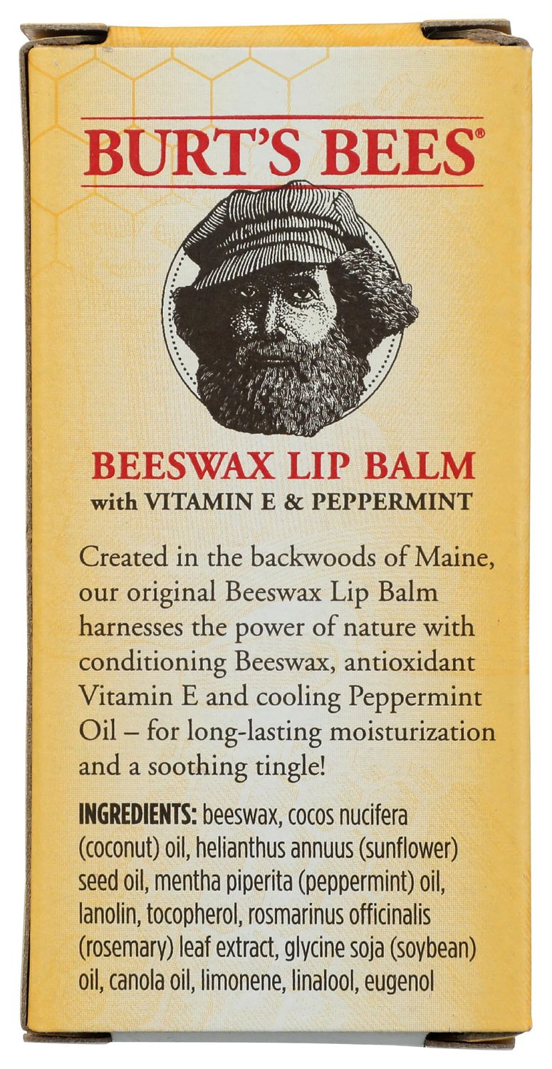 Burts Bees Beeswax Lip Balm, 2 Count (Pack of 1)