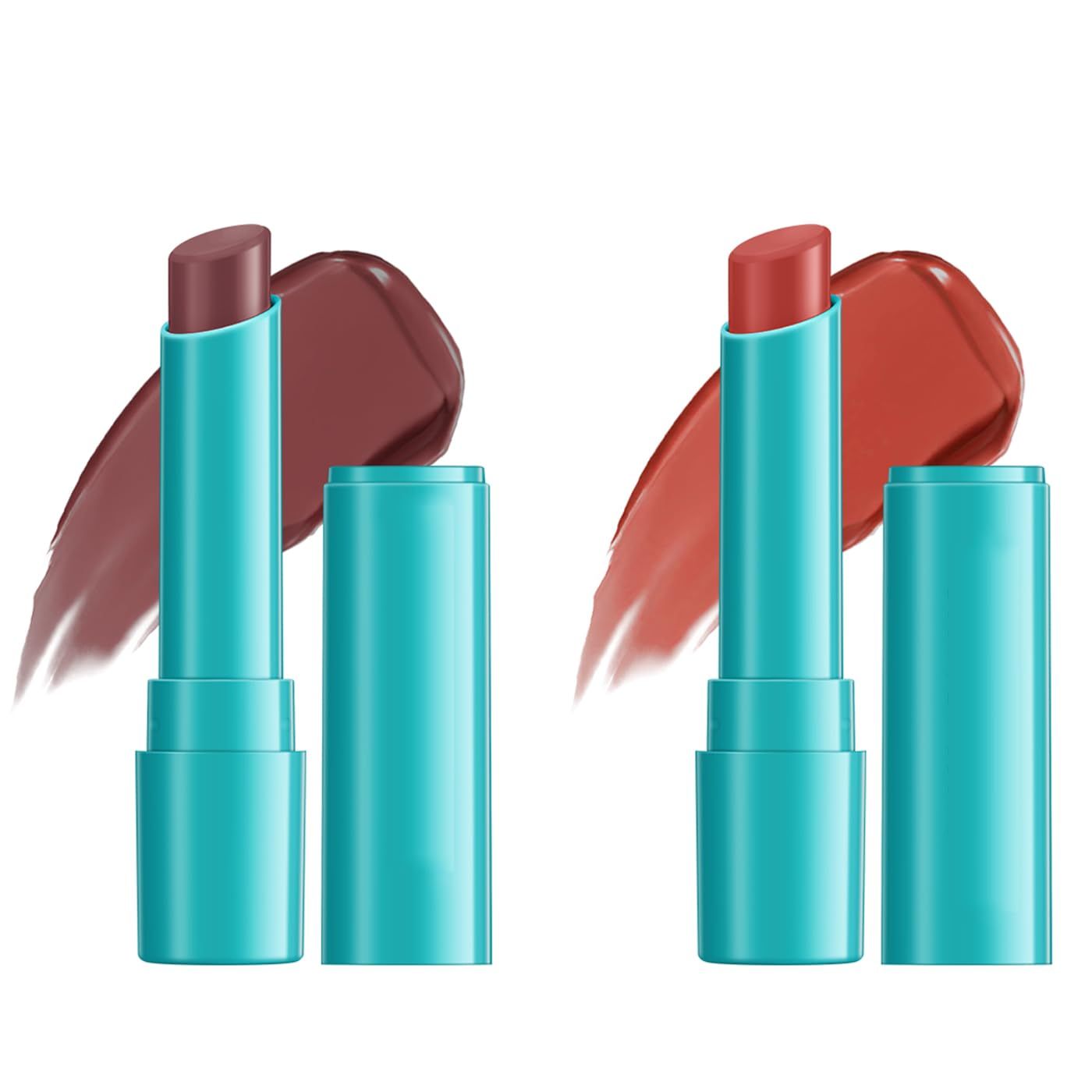2Pcs Lip Tint Hydrating, Moisturizing Effect Tinted Lip Balm Hydrating, Natural Ingredients Moisture Lip Tint, Non-Sticky and Long-Lasting