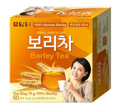 Damtuh Korean Barley Tea - Caffeine-Free, Sugar-Free, Non-Caloric, 75g (1.5g x 50 Tea Bags)