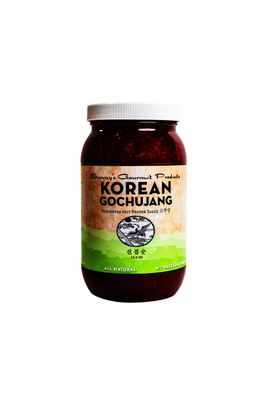 Sunny&#39;s Gourmet Korean Gochujang, All Natural Fermented Hot Pepper Sauce, No MSG, Bibimbap, 15.5 oz (Single)