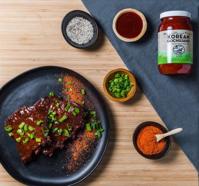 Sunny's Gourmet Korean Gochujang, All Natural Fermented Hot Pepper Sauce, No MSG, Bibimbap, 15.5 oz (Single)