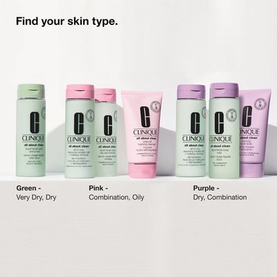 Clinique 3-Step All About Clean All-in-One Cleansing Micellar Milk Makeup Remover, 6.7 Fl Oz