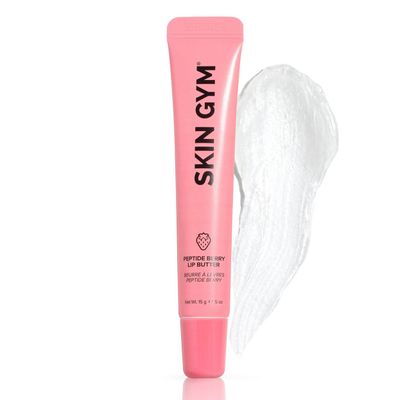 Skin Gym Peptide Berry Lip Butter, Hydrating Lip Balm with Peptides and Natural Oils, 0.5 oz