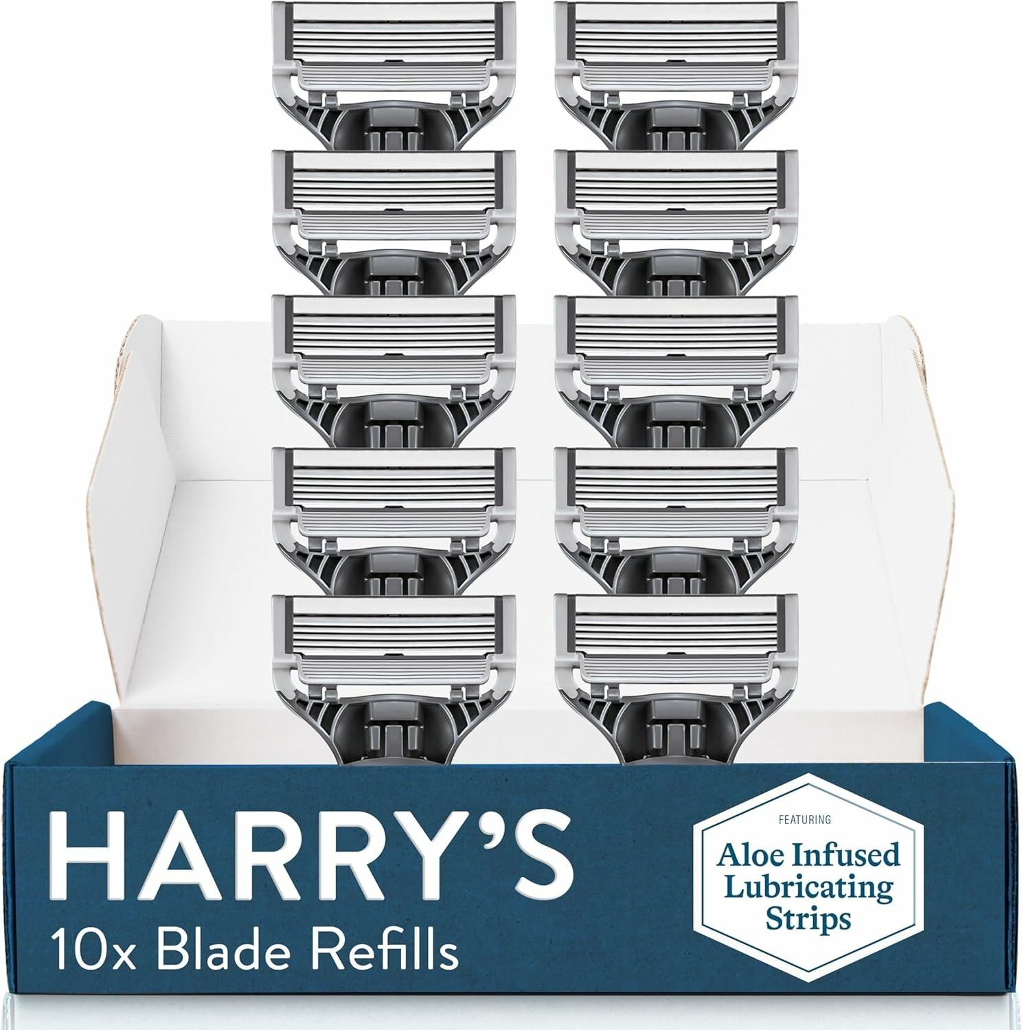 Harry&#39;s Razor Blades for Men - 10 Count - Premium Razor Blade Refill Cartridges