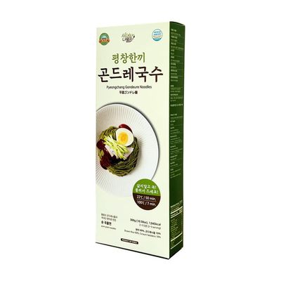 Pyeongchangfarm Natural Food Pyeongchang Gondre Noodles Non fried Guksu, Bibim Noodle Korean Food 300g (10.58oz) - Gochujang