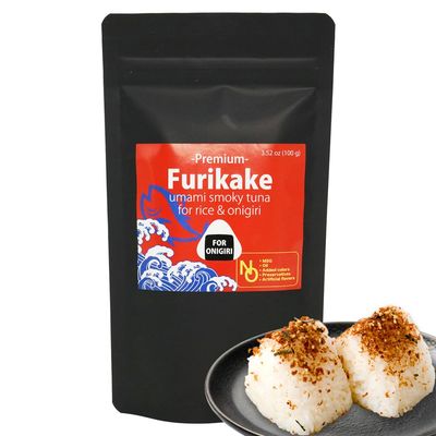Onigiri Rice Ball Furikake - Japanese Seasoning for Rice, 100g (3.5oz), Bonito &amp; Kombu, No MSG