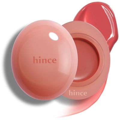 HINCE Raw Glow Dewy Ball - Tinted Lip Balm, Jelly Gloss Glow, Shine and Hydration, Lip &amp; Blush Multiuse, Vegan, 0.12 oz. (13 colors) (HUG DEW)