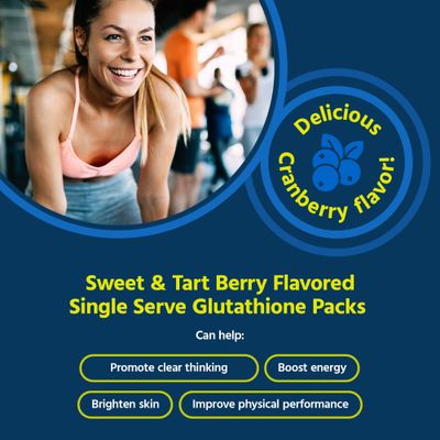 Core Med Science Liposomal Glutathione Supplement, Sweet &amp; Tart Berry - Glutathione Drink Mix for Detox Support - Antioxidant Supplement for Energy, Brain Health, Skin &amp; Liver Health - 30 Pack