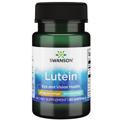 Swanson Lutein 20 Milligrams 60 Sgels