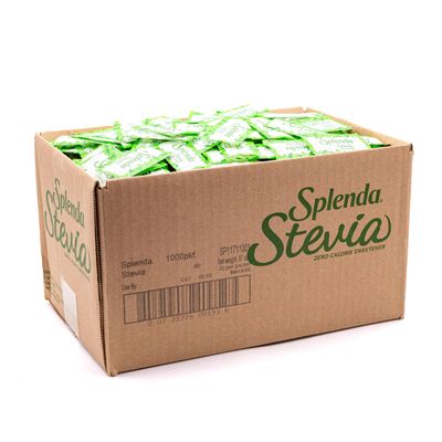 SPLENDA Stevia Zero Calorie Sweetener, Plant Based Sugar Substitute Granulated Powder, Single Serve Packets, 1000 Count (Pack of 1)