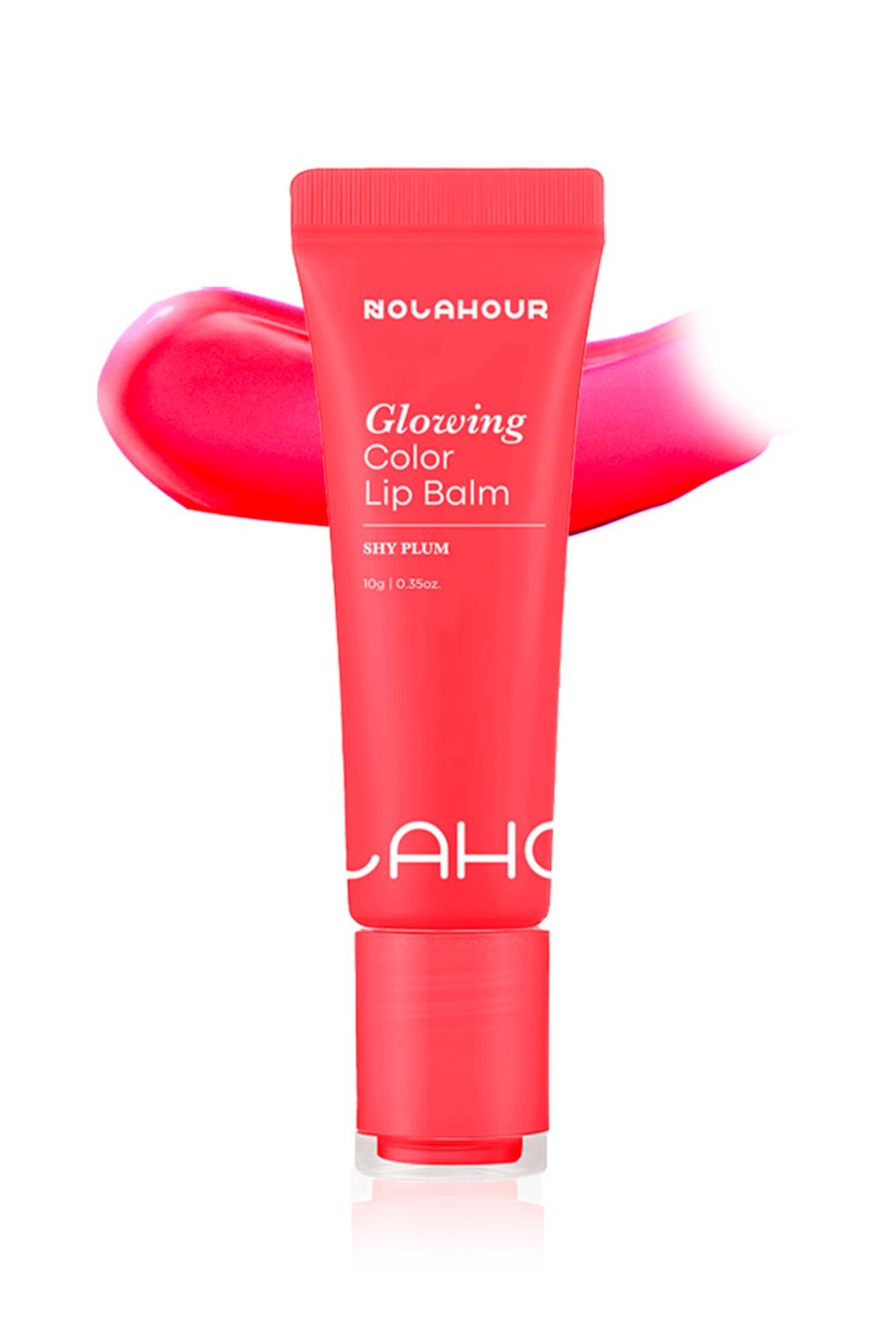 NOLAHOUR Glowing Color Lip Balm 0.35 Oz| Hydrating Lip Balm Lip Gloss for Girls | Vegan Lip Balm &amp; Lip Plumping Gloss | Lip Glowy Balm &amp; Lip Care for Dry Lips | Moisturizing Lip Balm Shy Plum
