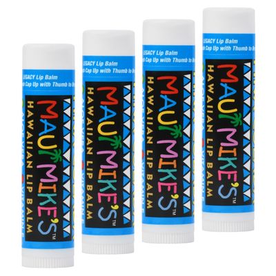 MAUI MIKE&#39;S-Best Tasting Pina Colada Lip Balm for Chapped Lips. (4 pack) Glides on Smooth for Soothing Lip Care with Aloe, Vitamin E - Restore Dry Lips Today! (Pina Colada)