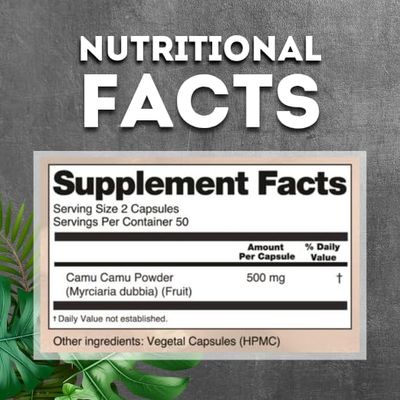 Sikyriah Camu Camu Capsules l 1000mg High Vitamin C Source l Immune System Support Pills l Powerful Antioxidant &amp; Anti-Aging Supplement l Non-GMO and Gluten Free l