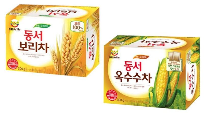 KOTASTIC Dongsuh Corn Tea 10g x 30 1pack, Roasted Barley Tea 10g x 30 1pack
