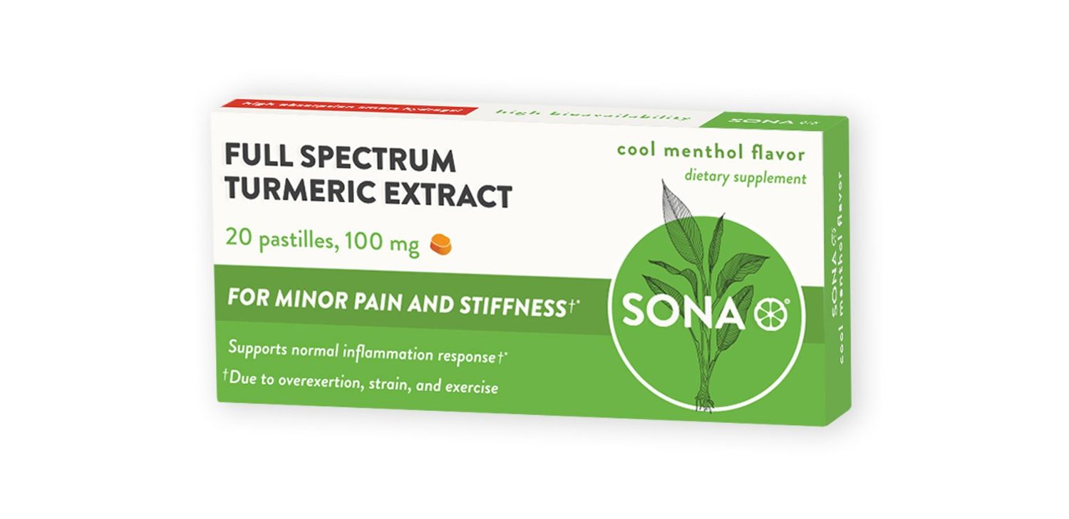 SONA Turmeric Pastilles, Dissolves in mouth, 600 Higher absorption of curcumin compared to capsules