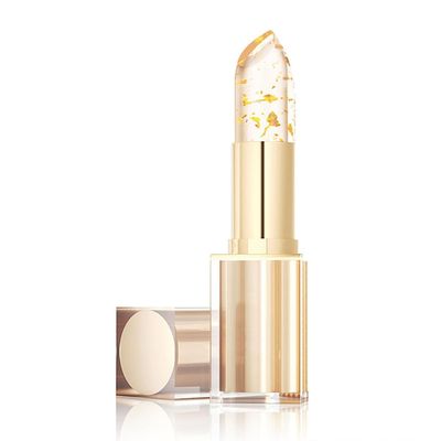 Ufimcit Transferproof Color Changing Lipstick, Gold Crystal Color Changing Lipstick,Long Lasting 24 Hours Moisturizing Glossy Shine Lip Gloss(1PC)