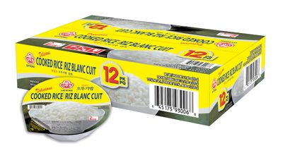 OTOKI Delicious COOKED RICE, Ready to Serve Cooked White Rice, Gluten-Free, Microwaveable, Fully Cooked, Ready in 2mins, 7.4oz (Pack of 12)